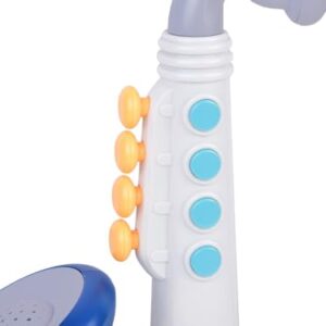 Mini Explorer Kids Saxophone Musical Toy Instrument | Realistic Play Saxophone with Metallic Finish | Early Learning Music Toy for Toddlers & Kids Ages 3+ | Safe & Lightweight | Birthday Gift