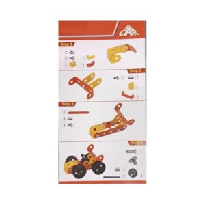 Mini Mechanical DIY Car Set for Kids | 33 Pieces STEM Engineering Game Toys Set | Building and Construction Set Toys for 7+ Years Old Kids, Boys & Girls