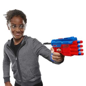 Alpha Strike Fang Qs-4 Toy Blaster, Fire 4 Darts in A Row, 10 Nerf Darts, Christmas for Kids Teens&Adults, Christmas Toy for Boys, Birthday Ages 8+,Best Xmas Gift,Multicolor