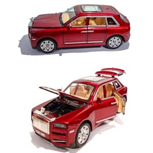 Alloy Metal Pull Back Die-cast Toy Car 1:32 Roll Royce Phantom Diecast Metal Pullback Toy car with Openable Doors Gifts Toys for Kids