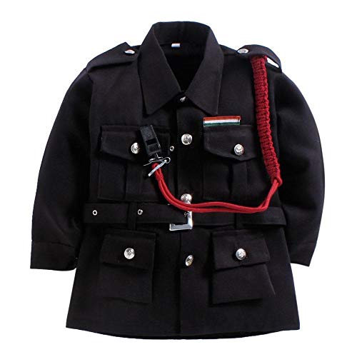 Black Commandos NSG Security Profession Fancy Dress Costume 13-14 years