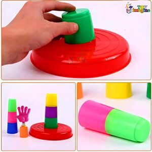 Toy Imagine? 2 in 1 Ring Toss Game for Kids ? Fun Indoor Outdoor Toy for Boys & Girls Age 2-5 | Colour Recognition, Brain Development, Birthday Gift, Educational Toy for 3+ Year Old