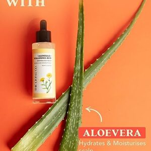 THE LIVING CO. Calendula + Hyaluronic Soothing Scalp Serum 65 ml with Ceramides I Hydrates scalp, Repairs scalp barrier, Fights dandruff, Reduces flakes & Itchiness | for Men & Women (1 Month Pack)
