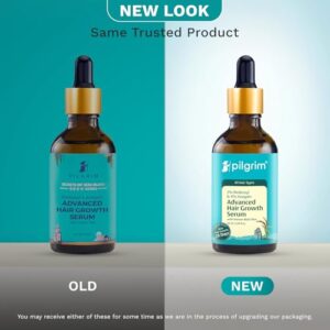 PILGRIM Redensyl 3%+Anagain 4% Advanced Hair Growth Serum For Scalp(50Ml) With Natural Ingredients Korean Black Rice,Controls Hair Fall,Stimulates,Increases Hair Density|Hairgrowth Serum For Unisex