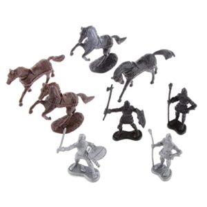 Ancient Military Figures Playset with 12 Soldiers 8 Cavalries and 8 Horses