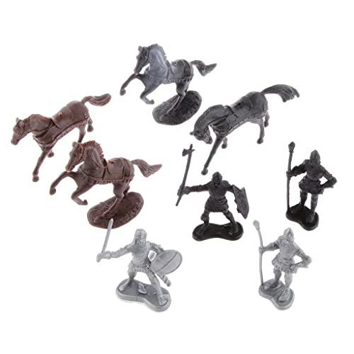 Ancient Military Figures Playset with 12 Soldiers 8 Cavalries and 8 Horses