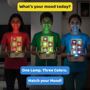 Glo?Lamp Gadget Making Kit | USB Powered Night Lamp Kit | 3?Color RGB Mood Lamp | Learn Electronics | Useful Science Project | Educational Gift for Children Ages 8 to 14