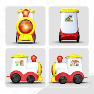 Mirana Block Rider Engine Toy ? USB Rechargeable Type-C, Real Sound & Light, Compatible with All Block Rider Train Sets, for 2-8 Year Old Kids, Made in India (Engine - 1 Pc)