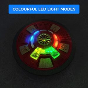 Air Football Mothership | C-Type USB Rechargeable LED Hoverball | Fun Indoor Toys & Games for Kids | Best Soccer Ball Gift for Boys & Girls 2+ Years (Proto Red)