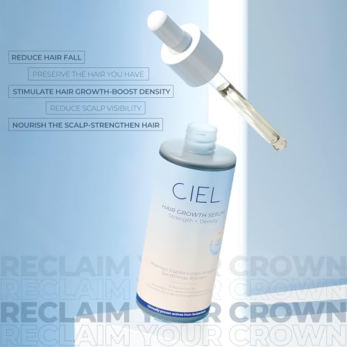 CIEL Hair Growth Serum for Scalp - 60 ml | Hair Fall Control & Regrowth Treatment | 3% Redensyl, 4% Anagain, 3% Baicapil | Strengthens Roots, Scalp Nourishing Hair Serum for Men & Women | All Hair Types