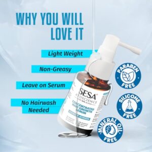 Sesa Ayuscience 3% Redensyl, 4% Anagain, 2% Kerascalp Hair Growth Serum With Rosemary, Bhringraj, Neem For Hair Growth Strengthens Roots Controls Hair Fall - 30ml