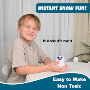 Snow Magic Science Kit (Pack of 6) | Best Birthday Return Gifts for Kids Ages 4 5 6 7 8 | Instant Colorful Snow for Kids | Make Dry & Fluffy Snowman | Non-Toxic Reusable & Safe