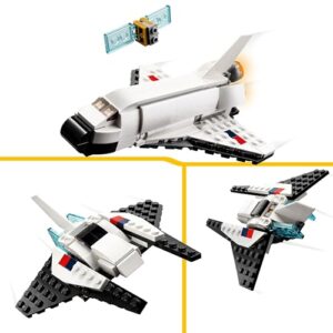 Creator Space Shuttle 31134 Building Toy Set with Astronaut and Spaceship Models for Kids Aged 6+