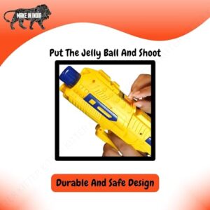 2 in1 Dart and Jelly Gun Toy for Kids Boys | 6 Soft Darts and Jelly Balls Included | Good for 6+ Years Old Kids (Color May Vary)