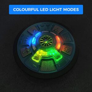 Air Football Mothership | C-Type USB Rechargeable LED Hoverball | Fun Indoor Toys & Games for Kids | Best Soccer Ball Gift for Boys & Girls 2+ Years (Nebula Blue)