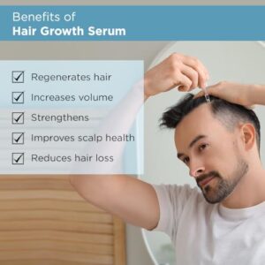 The Man Company Hair Growth Serum for Men (30ml) with 3% Redensyl, 4% Anagain, 3% Biacapil | Stimulates Hair Growth | Prevents Hair Fall | Improves Hair Strength