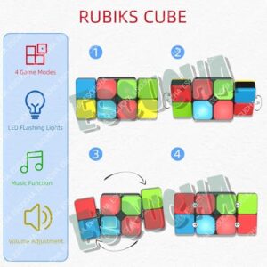 Interactive Colour Puzzle Educational Game ? Handheld Brain Teaser for Kids (Ages 8+) ? Enhances Memory, Focus & Cognitive Skills ? Portable & Travel-Friendly ? Not Includes Batteries (Flip Slide)