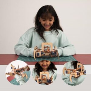 Kintaro Quad Bot DIY Walker STEM Robotics Kit for Kids Age 12-14-16 Years Old | Best Gift for Kids | Assembling Robot Toy Kit for Boys & Girls | Four Leg Animal Walking Robotic Science Kit