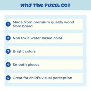 Set of 4 Wooden Jigsaw Puzzles for Toddlers 2+ | 9 Chunky Pieces Each | Ocean Animals Theme | Educational Toy for Fine Motor Skills & Cognitive Development | Safe & Durable Game