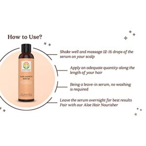 Hair Growth Serum for Daily Use (200 ml) | Revolutionary Non-Oily, Non-Sticky Replacement for Hair Oil | Enriched with Aloe Vera, Bhringraj, Brahmi, Hibiscus and Amla | Strengthens Hair Follicles and Fights Hair Fall | Free from Minoxidil, Redensyl or Anagain