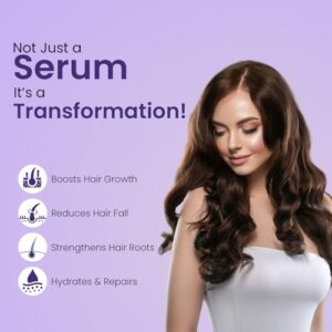 Hair Growth Serum (30ml) ? 3% Redensyl, Caffeine & Rice Extract | Anti-Hair Fall Leave-In Formula for Women & Men | Lightweight Lavender Scalp & Follicle Strengthening Solution