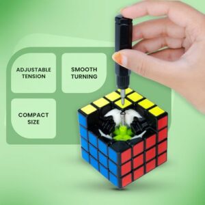 Cubelelo Drift 4x4 (Black) Speedcube | Challenging Brain Teaser Puzzle Toy for Kids 7-14 Years Old Boys Girls & Adults All Ages | Fast Speed Cube for Intermediate and Advanced Cubers