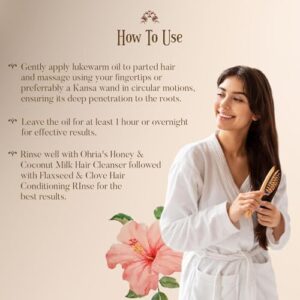 Ohria Ayurveda Japa Pushpa Thailam Hair Oil | Ayurvedic Herbal Blend with Neelibringadi Oil | Supports Hair Strength and Nourishment | For All Hair Types ? 100ml