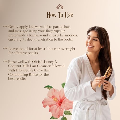 Ohria Ayurveda Japa Pushpa Thailam Hair Oil | Ayurvedic Herbal Blend with Neelibringadi Oil | Supports Hair Strength and Nourishment | For All Hair Types ? 100ml