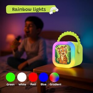 StoryBox Mini, 200+ Stories & Rhymes Preloaded, Educational Toy, RGB Lights, Kids BT Speaker, Musical Toy, Birthday Gift for 3-5 Year Kids - Tiger Without Mic