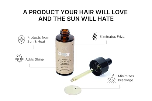 Dapr. Ultimate Hair Serum (50 ml)|Frizz free hair| Strengthens hair| |With SPF 30 & Argan Oil|