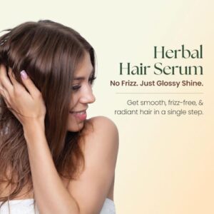 moha: Herbal Hair Serum For Men & Women | Non Sticky & Non Greasy Hair Serum For Silky & Smooth Hair, Tames Frizzy Hair | Strong, Tangle Free & Frizz-Free Hair (100 ML) Pack of 1