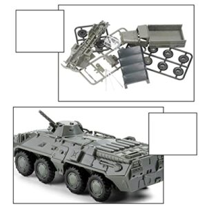 1/72 Scale Assembly M35 Truck & -80 Tank Model Army Scene Educational Toy