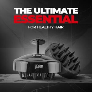 Beardo Silicone Body Scrubber & Scalp Massager for Men | Cleanses, Exfoliates & Removes Dead Skin | Super Soft Silicone Bristles for Both Body and Hair | Soft Bristles for Skin & Scalp Cleansing - Set of 2