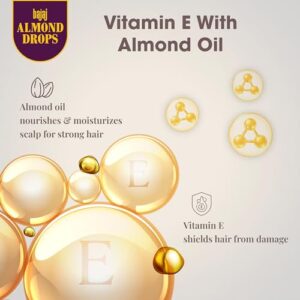 Bajaj Almond Drops Hair Serum 50 ml | With Almond Oil & Vitamin E | Nourishes Dry & Frizzy Hair.