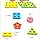Jiada Geometric Shape Matching 5 Column Blocks Montessori Educational and Learning Toys
