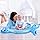 Tec Tavakkal Baby Kids Play Water Mat Toys Inflatable Tummy Time Leakproof Play Water Mat, Fun Activity Play Center Indoor and Outdoor Play Water Mat for Baby, Pack of 1 Set (Blue Turtle Shape)