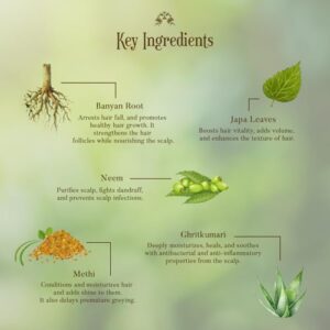 Ohria Ayurveda Banyan Root Ayurvedic Hair Tonic for Hair Fall Control & Growth | With Hibiscus, Brahmi & Natural Herbs | Men & Women| For All Hair Types- 200 ml