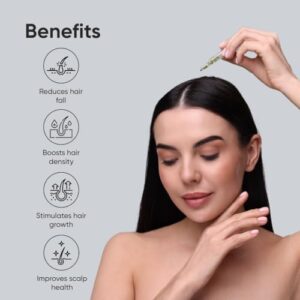 Hair Growth Serum with 3% Redensyl, 4% Anagain, 2% Baicapil | Caffeine, Biotin, Rosemary & Rice Water | Onion & Shikakai Extract | Advanced Hair growth & Hair fall control serum for Women & Men | Thick Density | For All Hair Types | 30mL