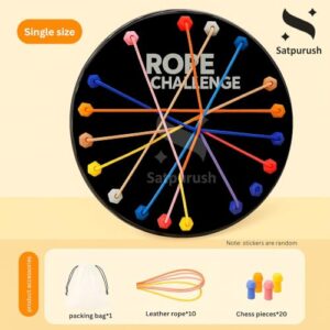 Educational Rope Challenge Toys - Indoor Games for Kids 7-14 Years - Engaging Board Games for Family - Gift for Both Boys & Girls Age 8-10 - Develops Motor Skills & Problem Solving