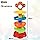 Toyshine 5 Layer Plastic Stack, Drop and Go Ball Drop and Roll Swirling Tower Ramp Development Educational Toys for Baby and Toddler (Multicolour)