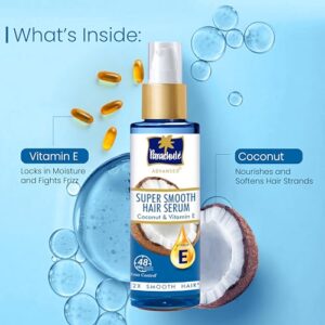 Parachute Advansed Super Smooth Hair Serum | Coconut & Vitamin E | 48 Hrs Frizz control | 2 X Smooth Hair | 100ml