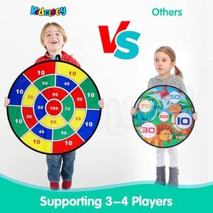 Large Dart Board with 12 Sticky Balls for Kids Age 3 Year Above | Indoor/Outdoor Multi-Player Party Game, Perfect for Boys & Girls, Ideal Birthday Gift for Children