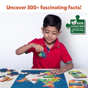 Skillmatics India Map Puzzle - 70 Pieces, Educational Toy for Learning 300+ Facts About India, Gifts for Ages 6 to 12 Kids