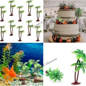 Laxmi Collection 20 Pcs Artificial Mini Tree Decoration Fish Tank Miniature for Project Making, Hobby Crafts, Bird Houses, Toys for Kids Birthday Return Gifts in Bulk Pinata Filler (Pack of 20)