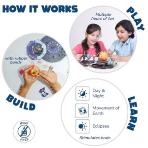 Smartivity Earth-Sun-Moon Space Toy for Kids 8-10-12-14 Years Old | Interactive 3D Model Kit I Birthday Gift for Boys & Girls | DIY Science Toy for Kids 8,9,10,11,12,13,14 Years