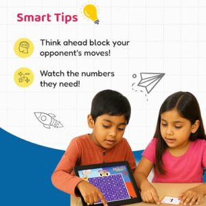 BRAIN BASKET Math Monster Board Game | Educational Mind Games for Boys, Girls | Indoor Math Puzzle Game for Kids Age 6+ Years