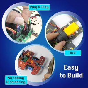 10-in-1 STEM Robotics Kit for Kids Ages 8-14 ? Robot Kit, Electronics, Science & Engineering Projects, DIY Circuit Board Educational Toy for Boys & Girls 8,9,10,11,12,13,14