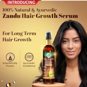 Zandu Hair Growth Serum (200ml): Clinically Proven to Promote Growth & Reduce Fall in 28 days |Strengthen |Reduce Dandruff | Control Frizz | Hair Shine| Ayurvedic Root Activator | For Men & Women