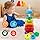Cable World Baby Spinning Stacking Toys for Toddlers 1-3, Rainbow Ring Stacker Montessori Toys for Babies, 1 2 3 One Year Old Girl Boy Christmas Birthday Gifts, Autism Sensory Learning Toy