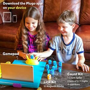 Plugo STEM Wiz Pack AR-Powered Toy with Count and Link Kit for Kids - Math Puzzles Challenges Fun Learning, Interactive Game (4-10 Years)